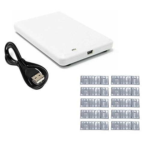 Reader&Writer with 10Pcs Tags for RFID Tag Reading/Writing Applications UHF Passive USB Desktop