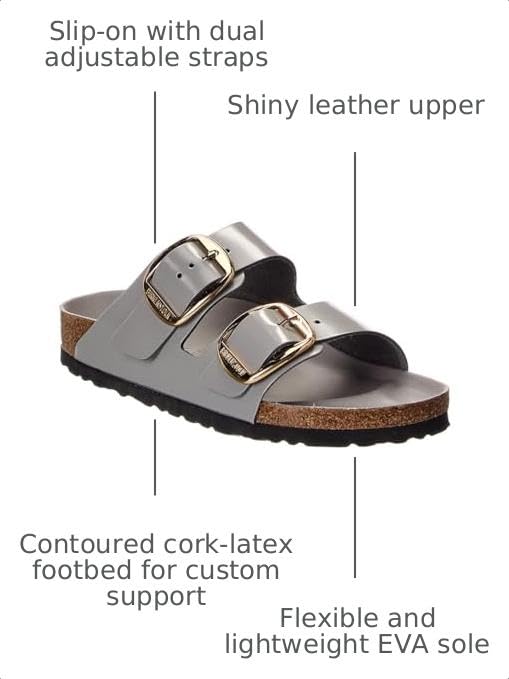 Image of Birkenstock Arizona Big Buckle High Shine