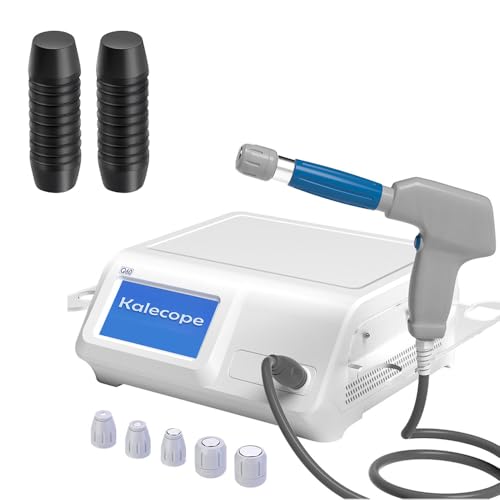 Máquina de terapia con ondas de choque y 2 balas de repuesto para alivio del dolor en espalda, cintura, piernas y codo de golfista miniatura 1