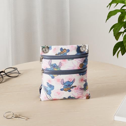 Disney Passport Bag Crossbody Travel Mickey Minnie Eeyore Stitch Cheshire All Over Print2