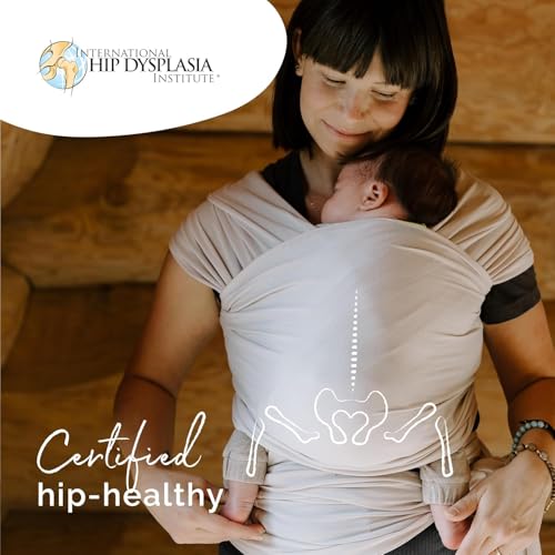 Image of Boba Baby Wrap Carrier - Original Baby Sling Carrier for Newborns (7-35 lbs), Soft, Secure, Hands-Free & Ergonomic, Ideal for Comfortable Bonding, New Parents (Organic Stone)