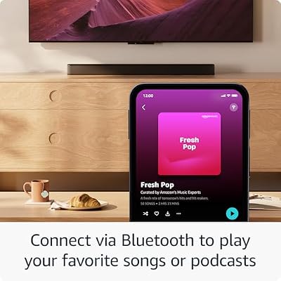Amazon Fire TV Soundbar Plus with subwoofer and surround sound speakers (newest model), 5.1 channel, Dolby Atmos, clear dialogue