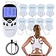 Vmxlso EMS TENS Gerät Schmerztherapie, Tensgeräte Reizstromgerät, TENS Gerät Muskelstimulator mit 2 Kanäle, 6 Massagemodi und 8 Elektroden Pads, EMS Gerät zur Schmerzlinderung von Rücken, Schulter