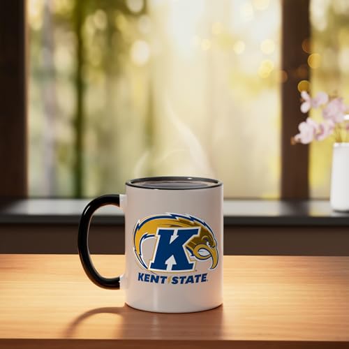 Taza de Cerámica Kent State University 11 Onzas Negra/Blanca miniatura 3