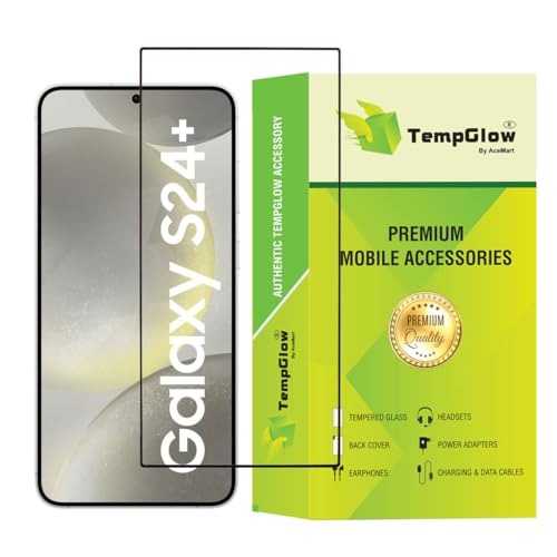 Image of Screen Protector for Samsung Galaxy S24 Plus 5G (Black) Tempered Glass Edge-to-Edge 6D Screen Guard With Installation Kit.