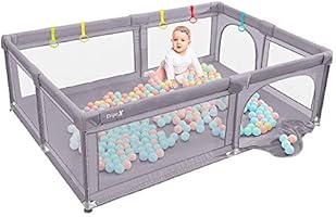 Baby Playpen Portable Kids Safety Play Center Yard Home Indoor Fence Anti-Fall Play Pen, Playpens for Babies, Extra Large...