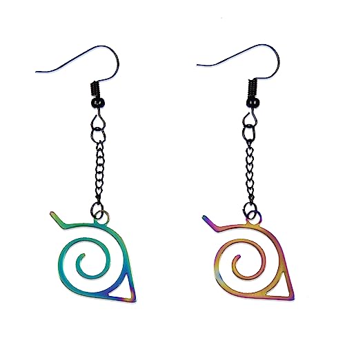 Naruto Shippuden Anime Manga Costume Jewelry Hidden Leaf Village Dangle Earrings Set2