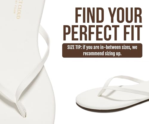 Image of Project Cloud Flip Flops for Women Footwear- Lightweight and Memory Foam Insole Sandals for Women 2026 - Durable Non-Slip Beach Essentials Flats for Women Sandals (Foundations)