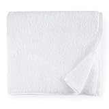Sferra Sarma Bath Sheet 40' x 70' - 650 GSM, 100% Turkish Combed Cotton - Elegant Solid Design Towel - Super Soft, Ultra-Absorbent, and Quick Dry Towels for Bathroom - White