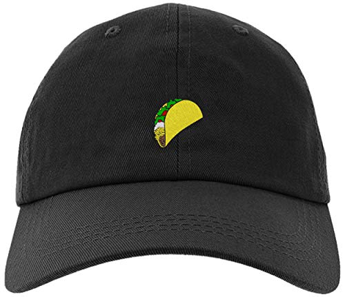 owndis Embroidered Taco Cap for Men and Women, Adjustable Baseball Cap - black - One size
