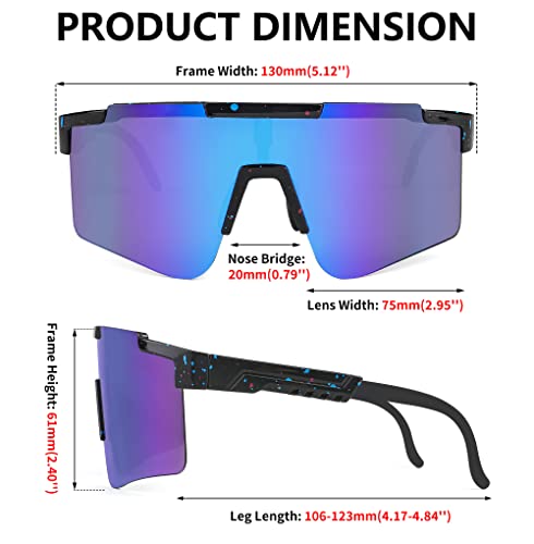 Feisedy Cycling Sports Sunglasses Wraparound Adjustable Legs Visor For Men Women Outdoor Shield B2837 #TOP6