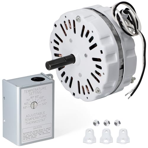 Moteur de ventilateur de grenier F0510B2944 120V avec thermostat réglable pour extracteur d'air