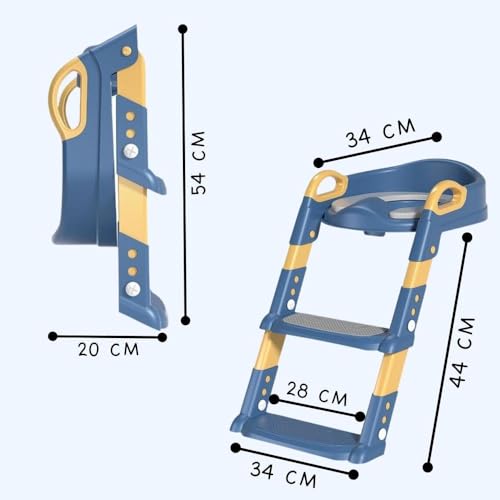 AIEBAO Troninho Redutor Portátil, De 1 a 6 Anos, Antiderrapante, Suporta Até 45 kg, Altura Ajustável