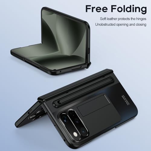 Coque Google Pixel 11 Pro Fold charnière étui rigide noir PC antichoc stylet - 6