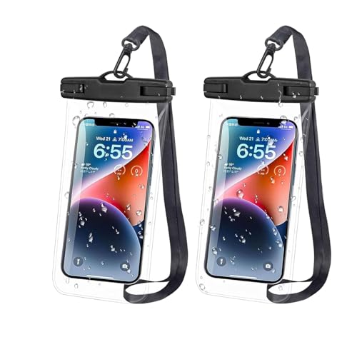 Image of Waterproof Pouuch for Mobile Phone & Rainproof Pouch for Mobile iPhone, Samsung, One Plus Mobile Compatible (Multicolor) (Waterproof Pouch Pack-of-2)