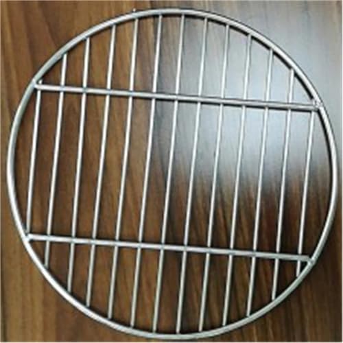 Griglia per barbecue in acciaio inossidabile 304, rotonda, antiaderente, per pancetta e carne, 44 cm, accessori per grigliare in ferro per barbecue a casa.