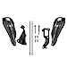 PRO CAKEN Universal Dirt Bike Handguards Motorcycle Hand Guards Plastic Bracket for SX SXF EXCF XCW XCF XC 50 60 85 125 150 250 350 450 500 2017-2021 - Black
