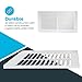 EZ-FLO 12 x 6 Inch (Duct Opening) Return Air Vent Cover for Wall or Ceiling, Solid Steel Return Air Grille, HVAC Vent Cover, White, 61626