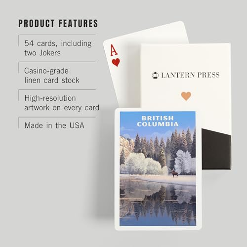 Baraja de 52 cartas póker British Columbia miniatura 3