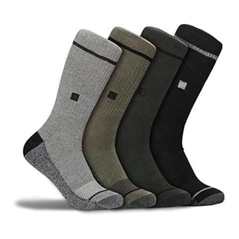 Work & Wear True Fit Impact Cushion Sock | Moisture-Wicking, Breathable 360° Support | Comfortable Work Socks for Men and Women | Durable, Arch Support, Anti-Blister | Multicolor Design | Medium Cover