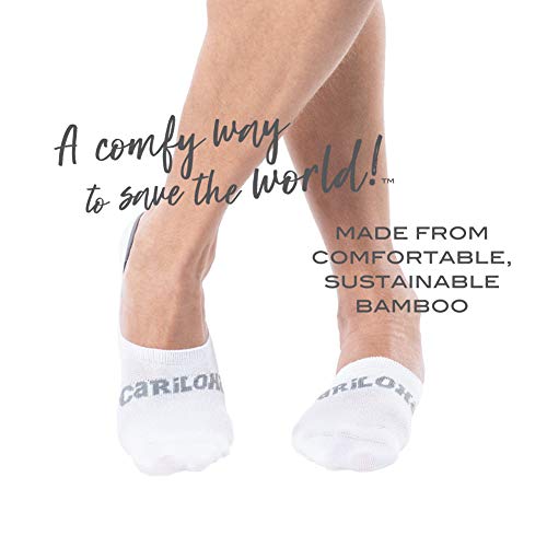 Cariloha Men's Bamboo-Viscose No Show Socks - Odor-Resistant - Provides Added Comfort - Large/X-Large - White3