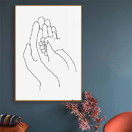 Toile bébé dsdsgog affiche minimaliste 35x50cm cadeau de naissance idéal