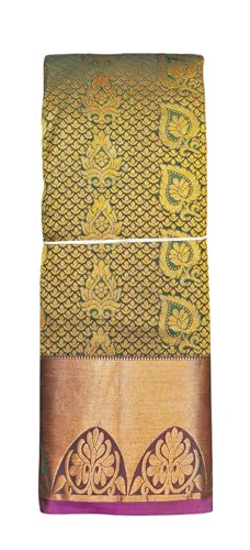 Image of VFCollections Women's Kanchipuram Silk Saree With Blouse Piece