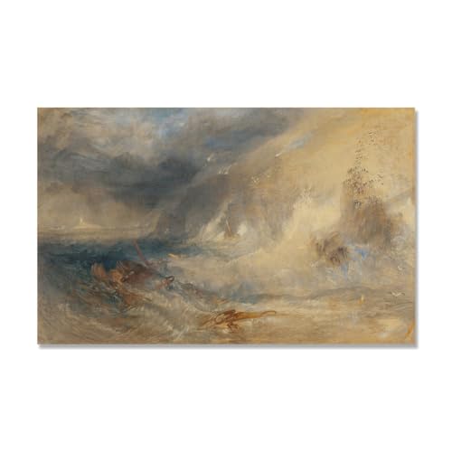 Reproduction d'art sur toile de J.M.W. Turner A64 en format 30x48cm pour une déco vintage