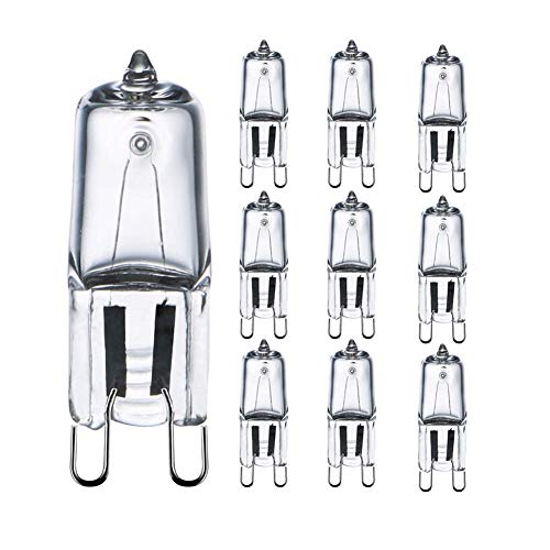 Preisvergleich Produktbild KAIKUN GlüHbirne Backofen Halogen Led GlüHbirne G9 Glühbirnen Nachtglühbirnen G9 Halogenlampen Glühbirnen G9 25w,10pack
