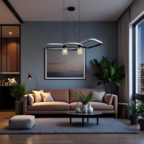 Image of Lyse Decor Chandelier, Jhumar Light for Hall Ceiling, Jhoomer for Living Room, Hanging Pendant Lamp for Bedroom, Dining Room (CH23 BK)