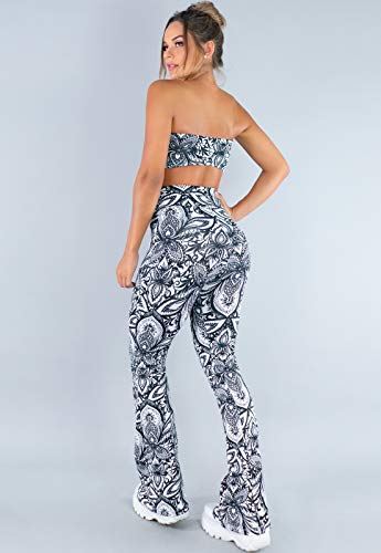 Calça Feminina MVB Modas Flare Pantalona Suplex