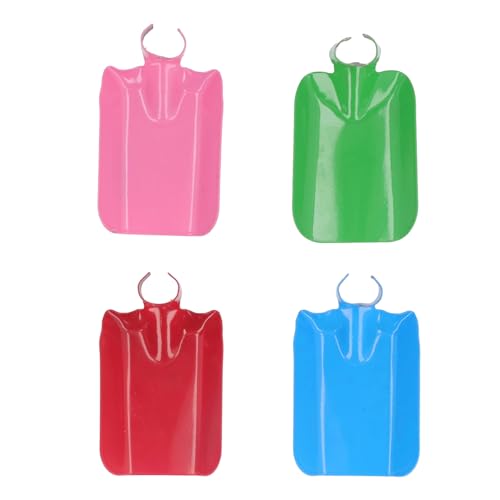 Comederos para pájaros de 4 uds, comedero para pájaros Salvajes con Forma de Pala de Hierro, comederos para colibríes al Aire Libre para jardín de árboles y Patio Exterior