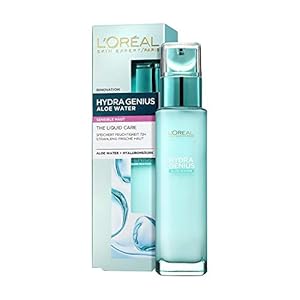 L’Oréal Paris Feuchtigkeitsfluid, Hydra Genius Aloe Water, Hydratation und Frische, Für sensible Haut, Mit Aloe Water…