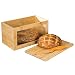 Produktbild mDesign Brotkasten aus Holz  Brotbox mit Schneidebrett als Deckel  mit praktischem Sichtfenster  für eine umweltfreundliche und stilvolle Brotaufbewahrung  naturfarben