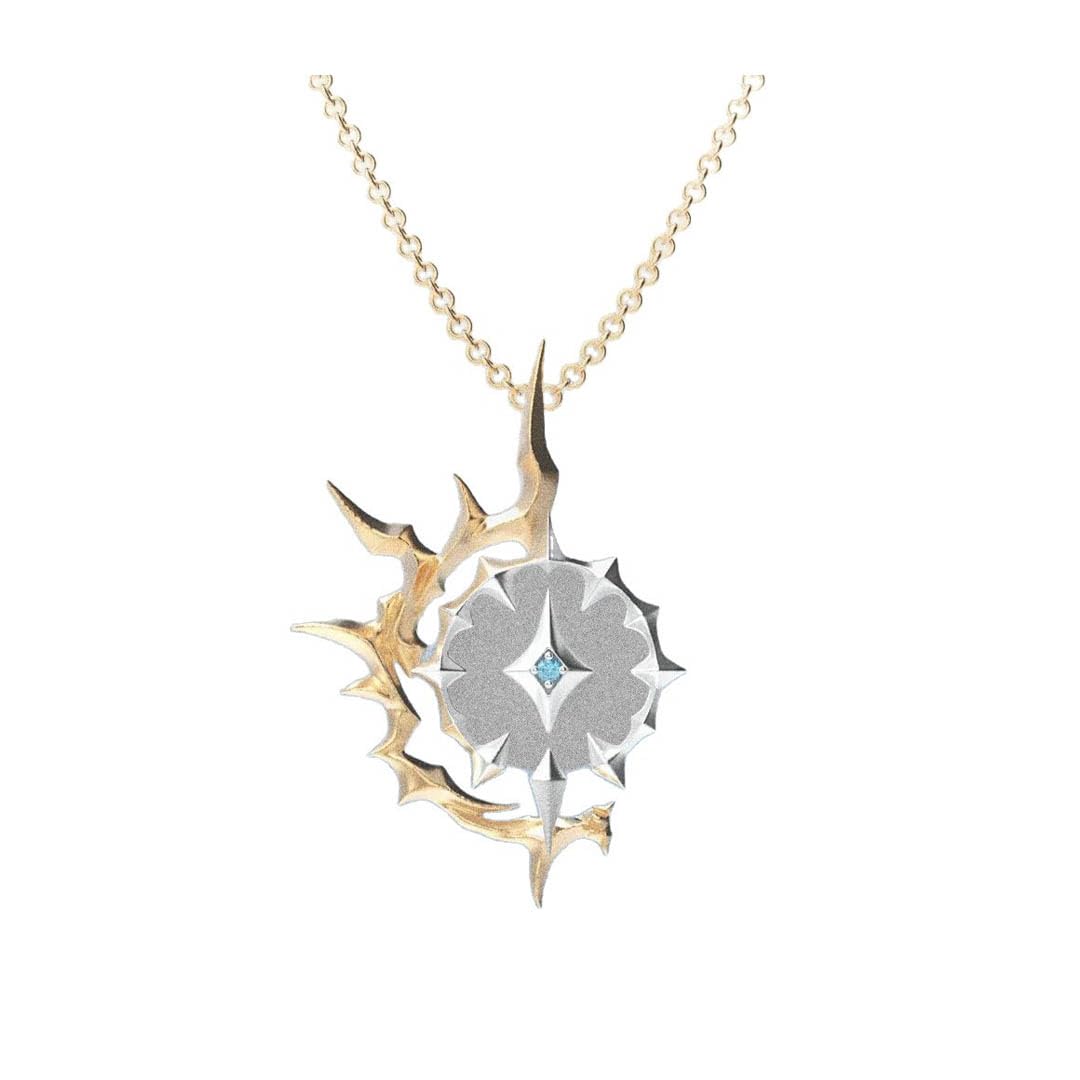 JUSONGKWCP Honkais StarsRail Phainons Necklace for Men Women, Fashion Necklace Costume Accessories, Phainons Cosplay Pendant Jewellery Cool Chain