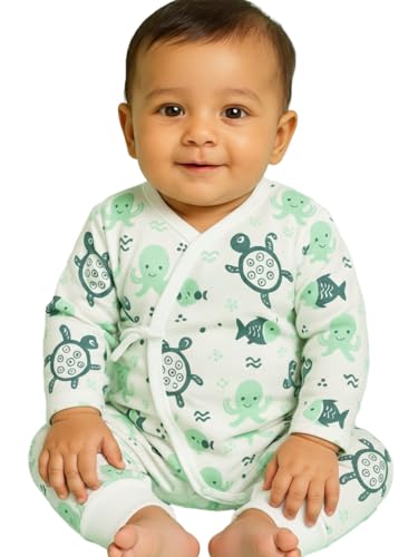 Image of The Mom Store Baby Romper Jabla Style For Boys And Girls | Cotton | Soft Infant Bodysuit | Trendy Stylish Sleepwear For Newborn Baby | Printed | Unisex Comfortable Everyday Baby Wear
