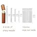 Stitching Hole Punch BUTUZE,4mm Silent Leather Hand Pliers(Rhombus 4 Teeth and 2 Teeth) with Leather Needle,Wooden Needle Case,Waxed Thread for Belts, Straps, Saddles, Shoes, Fabric, Leather DIY
