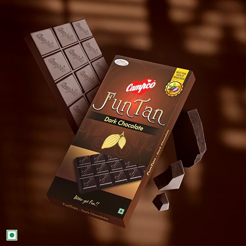 Image of Campco Funtan Dark Chocolate Bar, 50g (Pack of 5)