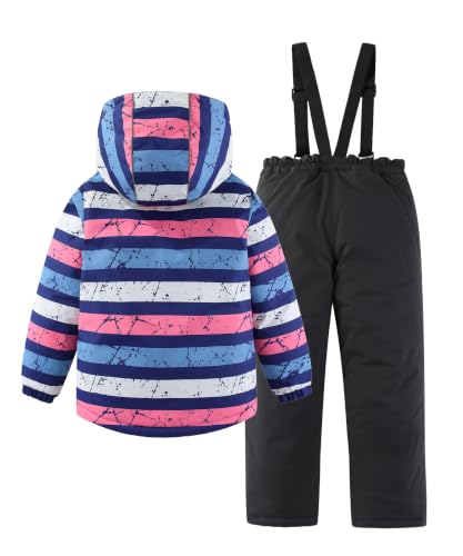 Image of Hiheart Boys Girls Winter Ski Jacket & Pants Set 2-Piece Snowsuit