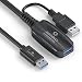 Produktbild sonero® USB 3.2 Kabel, aktives Verlängerungskabel mit Signalverstärker, Datenkabel, USB-A Stecker auf USB-A Buchse, 5 GB/s, 10.0m, schwarz