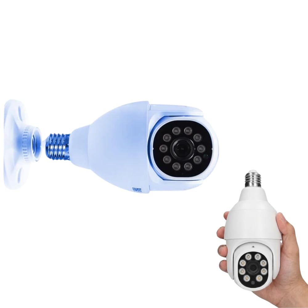 Drumstone (𝐒𝐩𝐞𝐜𝐢𝐚𝐥 𝟏𝟓 𝐘𝐞𝐚𝐫𝐬 𝐖𝐚𝐫𝐫𝐚𝐧𝐭𝐲 Wi-Fi Outdoor Smart Bulb Security Camera, 1080P PTZ CCTV, Motion Detection, Auto Tracking, Two-Way Audio, Night Vision, Real-Time Alerts-image-30