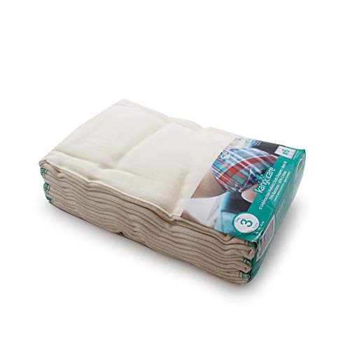 Image of Kanga Care Reusable Unbleached 70% Viscose of Rayon from Bamboo / 30% Cotton Prefold Cloth Diapers (6pk) - Size 3 : Baby