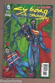 DC The New 52! ACTION COMICS #23.1 Cyborg Superman #1 RARE 2ND Print 3D ...