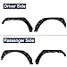 Hooke Road JK Tubular Tube Fender Flares Front & Rear Kit for 2007-2018 Jeep Wrangler JK 2/4 Doors Textured Black Solid Wheel Fenders