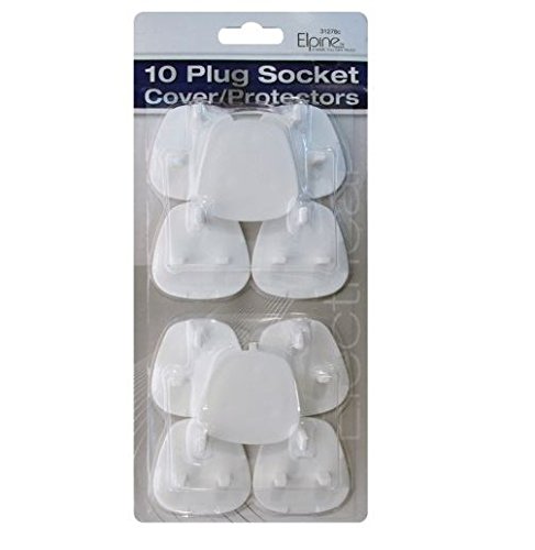 Socket/Plug Cover Protectors Pack of 10 Baby Safety Baby Proofing UK
