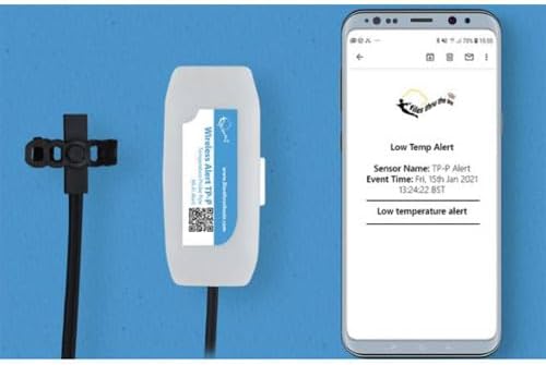 Lascar Electronics Wireless-Alert-TP-P Wireless Battery-Powered Pipe Temperature Sensor