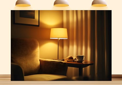 10X7ft Fabric Apartment Living Room Backdrop Modern Luxury Interior Scenery