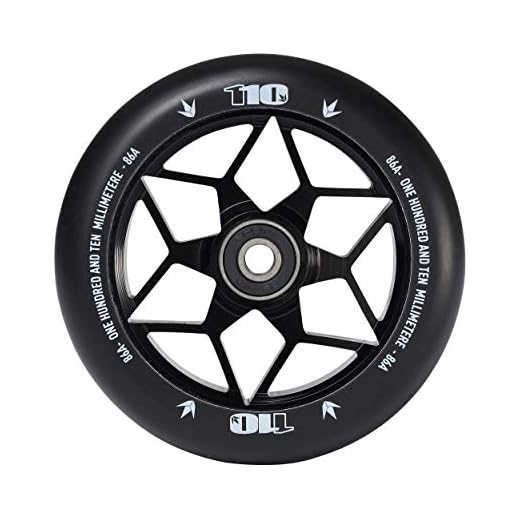 Blunt - Diamond 110mm noir abec 9 - Roue de trottinette - Noir - Taille Unique