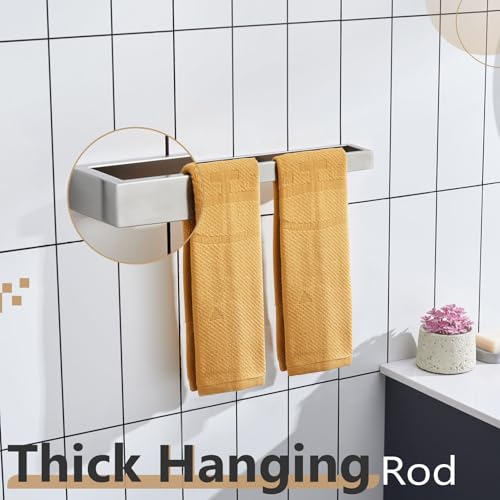 Image of KOKOSIRI Towel Bar Brushed Nickel Bath Towel Hanger Holder 16-Inch Kitchen Rack Stainless Steel for Bathroom Hardware Wall Mount, 1 Pack B4008BR-L16