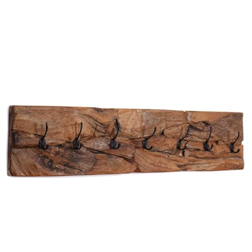 CREEDWOOD Natur WANDGARDEROBE Mina | 7 Haken, Treibholz, 90cm | Flurgarderobe, Drift Kleiderhaken, Holzgarderobe, Wandhaken, Hängeleiste CREEDWOOD Natur WANDGARDEROBE Mina | 7 Haken, Treibholz, 90cm | Flurgarderobe, Drift Kleiderhaken, Holzgarderobe, Wandhaken, Hängeleiste